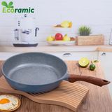  Chảo Cạn Vân Đá Đáy Từ Ecoramic Size 20 