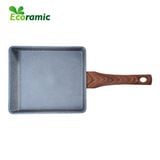  Chảo Vuông Vân Đá Đáy Từ Ecoramic Size 15x18 