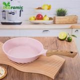  Chảo Cạn Vân Đá Đáy Từ Ecoramic Platinum 