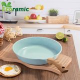  Chảo Cạn Vân Đá Đáy Từ Ecoramic Platinum Size 20 