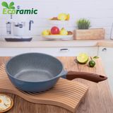  Chảo Sâu Lòng Vân Đá Đáy Từ Ecoramic Size 22 