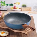  Chảo Sâu Lòng Vân Đá Đáy Từ Ecoramic Size 22 