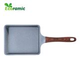  Chảo Vuông Vân Đá Đáy Từ Ecoramic Size 20x23 