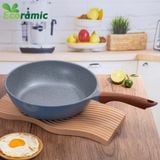 Chảo Sâu Lòng Vân Đá Đáy Từ Ecoramic Size 24 