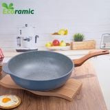  Chảo Sâu Lòng Vân Đá Đáy Từ Ecoramic Size 32 