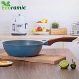  Chảo Sâu Lòng Vân Đá Đáy Từ Ecoramic Size 24 