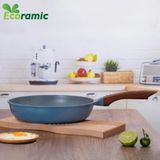  Chảo Cạn Vân Đá Đáy Từ Ecoramic Size 28 