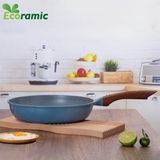  Chảo Cạn Vân Đá Đáy Từ Ecoramic Size 20 