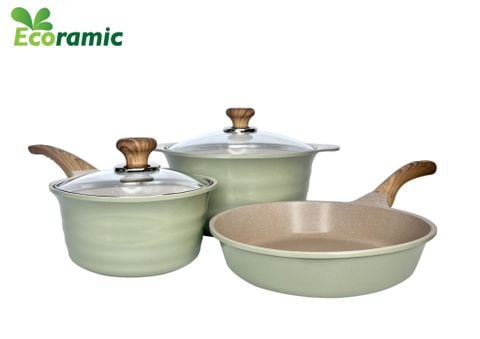  Bộ Ecoramic Blooming Mint Vân Đá Đáy Từ Cao Cấp 