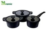  Bộ 3 Nồi New Sline Ecoramic Black 