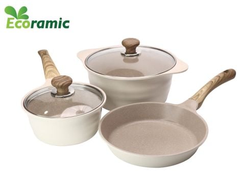  Bộ Ecoramic Blooming Ivory Vân Đá Đáy Từ Cao Cấp 