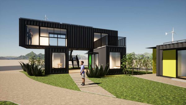 Nhà Container Datkeys_Nhà lắp ghép Mẫu 02