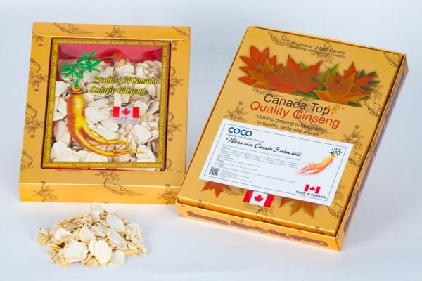 Nhân Sâm Canada khô cắt lát 5 năm tuổi 100g