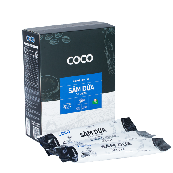 Cà phê sữa nhân sâm dừa hoà tan 4in1 Deluxe
