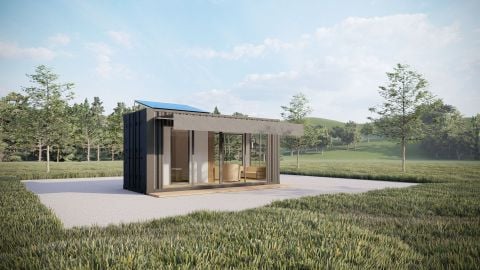 Phòng khách nhà Container Datkeys_Nhà lắp ghép Mẫu 01