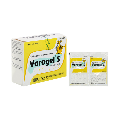 Hỗn dịch uống Varogel trị trào ngược dạ dày, thực quản (20 gói x 10ml)