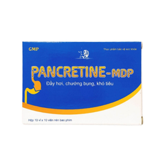 Pancretin-S hỗ trợ giảm đầy bụng, khó tiêu hộp 100 viên