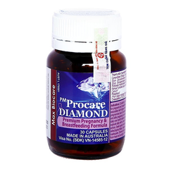 Procare Diamond bổ sung vitamin, khoáng chất cho phụ nữ mang thai chai 30 viên