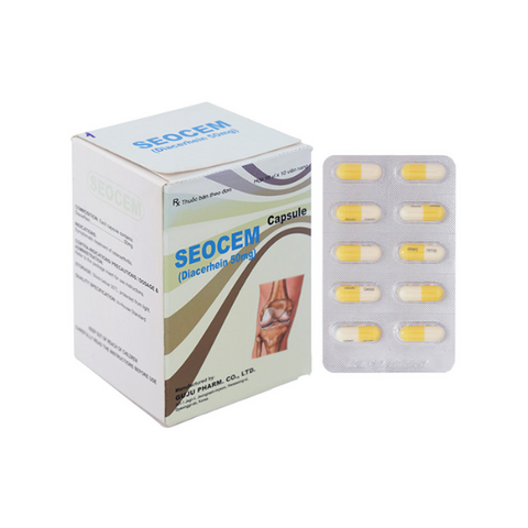 Seocem 50mg Capsule trị thoái hóa xương khớp (10 vỉ x 10 viên)
