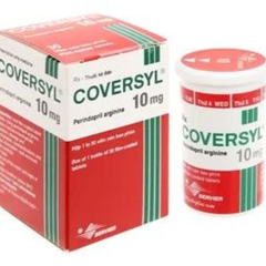 Coversyl 10mg trị tăng huyết áp, mạch vành hộp 30 viên