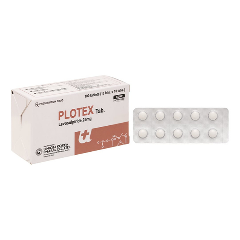 Plotex Tab 25mg trị tâm thần phân liệt (10 vỉ x 10 viên)