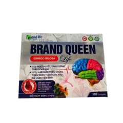 Viên dưỡng não BRAND QUEEN hỗ trợ hoạt huyết tăng cường tuần hoàn não  hộp 100 viên