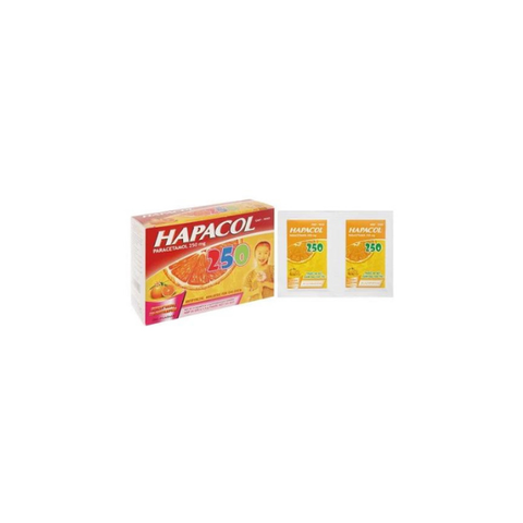 Bột sủi Hapacol 250mg giảm đau, hạ sốt (24 gói x 1.5g)