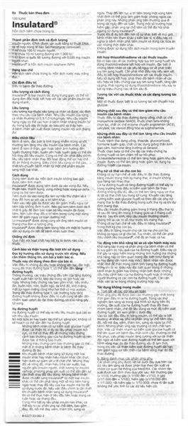 Hỗn dịch tiêm Insulatard 100IU/ml trị đái tháo đường lọ 10ml