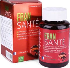 FranSanté giúp giảm mỡ máu, hỗ trợ sức khỏe tim mạch hộp 60 viên