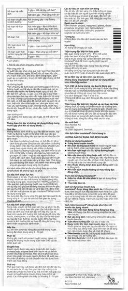 Hỗn dịch tiêm Insulatard 100IU/ml trị đái tháo đường lọ 10ml