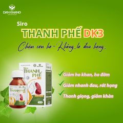 Siro Thanh Phế DK3 Chai 125ml
