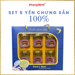 Yến chưng cao cấp Bird'snest 100% YẾN thật - sét 6 lọ