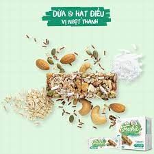 Thanh dinh dưỡng Freshie dừa & hạt điều hộp 6 thanh