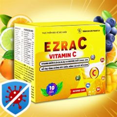 Tăng cường sức đề kháng, bổ sung vitamin EZRA C VITAMIN C hộp 10 gói