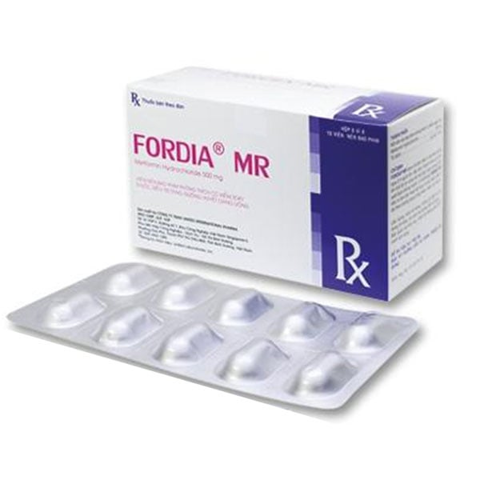 Fordia MR 500mg điều trị tăng đường huyết