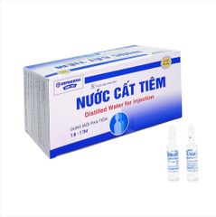 Nước cất pha tiêm Nước Cất Tiêm (Hộp 50 ống x 5ml)