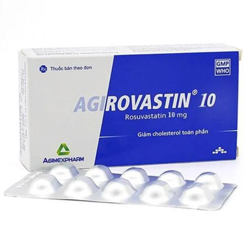 Agirovastin 10mg hộp 30 viên