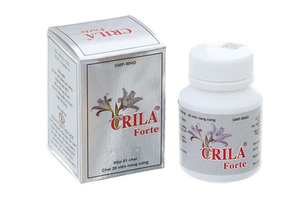 Crila forte trị phì đại tuyến tiền liệt, u xơ tử cung hộp 1 chai x 20 viên