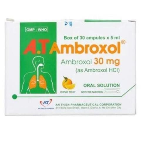 A.T Ambroxol 30mg hộp 30 ống