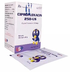 Ciprofloxacin 250mg US Pharma hộp 10 gói