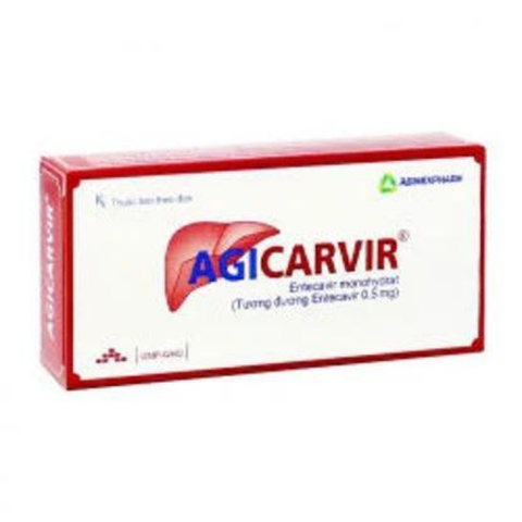 Agicarvir 0.5mg hộp 30 viên