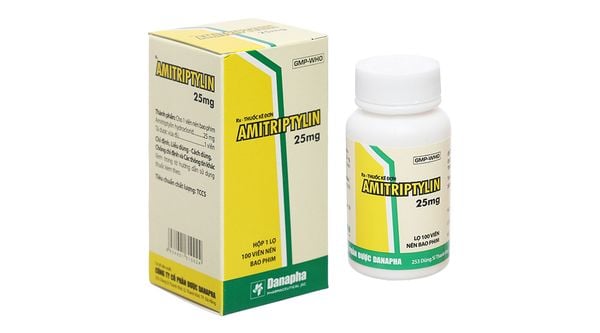 Amitriptylin 25mg danapha chai 100 viên