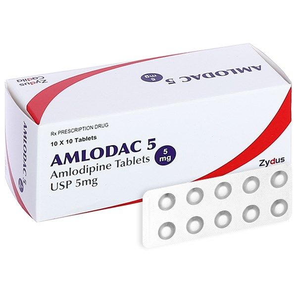 Amlodac 5mg hộp 100 viên