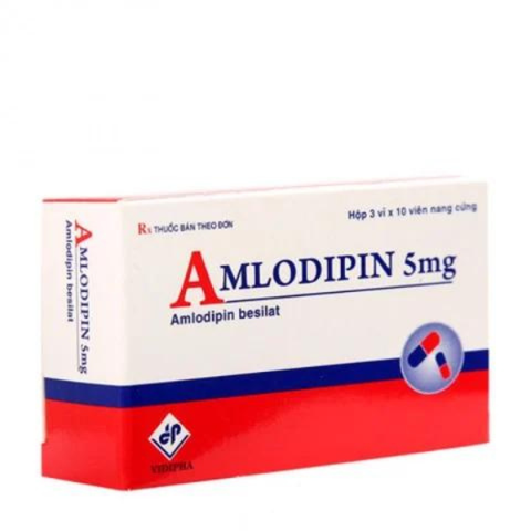 Amlodipin 5mg Vidi hộp 30 viên