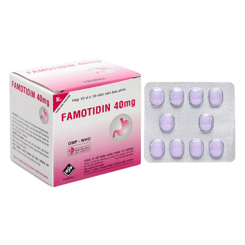 Famotidin 40mg Vidi hộp 100 viên