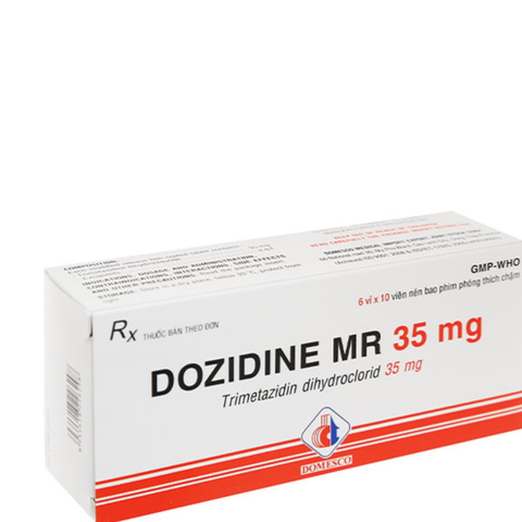 Dozidine MR 35mg trị đau thắt ngực (6 vỉ x 10 viên)