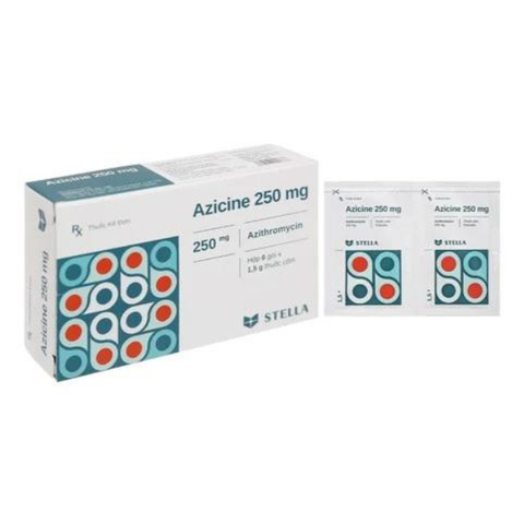 Azicine 250mg hộp 6 gói