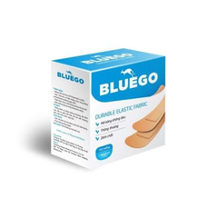 Băng cá nhân BLUEGO Durable Elastic Fabric hộp 102 miếng 1.9 x 7.2cm