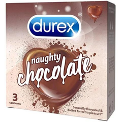 Bao cao su Durex Naughty hương Socola 52mm hộp 3 cáii