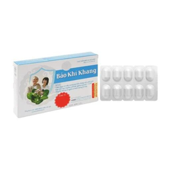 Bảo Khí Khang hỗ trợ các bệnh đường hô hấp hộp 20 viên